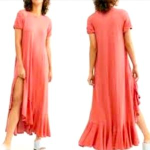 Free People Beach Havana Maxi Tee Dress with pockets size small